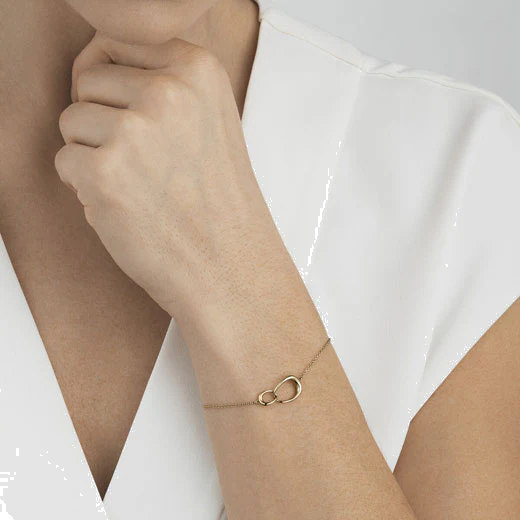 Georg Jensen 18 KT. Yellow Gold Offspring Interlocking Bracelet - Image 2