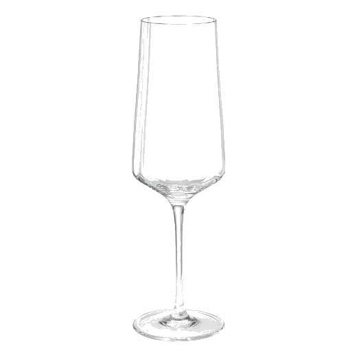 Georg Jensen Bernadotte Champagne Flute Glasses, Set of 6