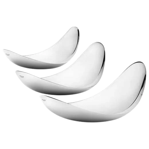 Georg Jensen Leaf Mirror 3 pcs Set