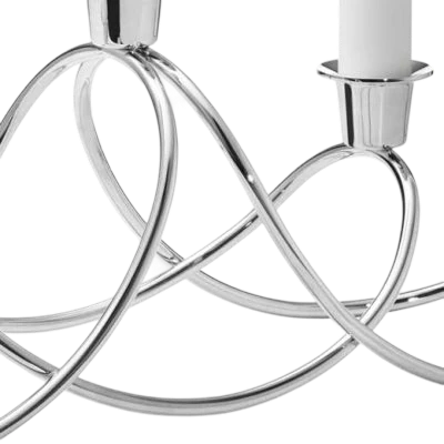 Georg Jensen Mirror Polished Stainless Steel Harmony Candle Holder - Image 2