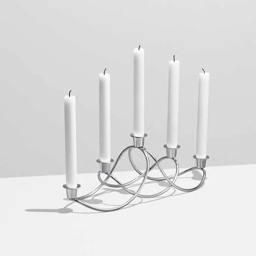 Georg Jensen Mirror Polished Stainless Steel Harmony Candle Holder - Image 4