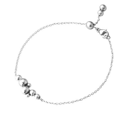 Georg Jensen Moonlight Grapes Sterling Silver Chain Bracelet