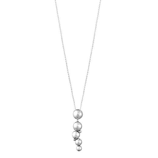 Georg Jensen Oxidised Sterling Silver Moonlight Grapes Drop Pendant Necklace