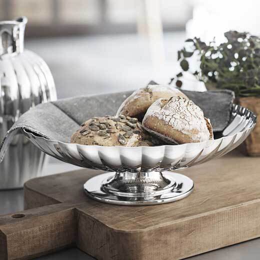 Georg Jensen Stainless Steel Bernadotte Dish on Stand - Image 4