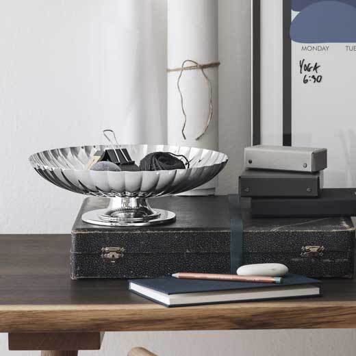 Georg Jensen Stainless Steel Bernadotte Dish on Stand - Image 6
