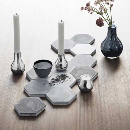 Georg Jensen Stainless Steel Cafu Small Candle Holders - Image 3