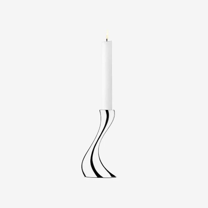 Georg Jensen Stainless Steel Cobra Small Candle Holder