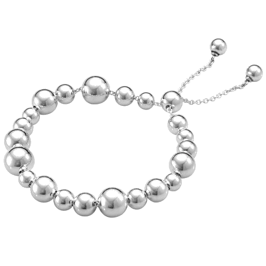 Georg Jensen Sterling Silver Moonlight Grapes Mixed Beads Bracelet