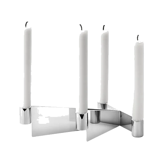 Georg Jensen Urkiola Stainless Steel Candleholder