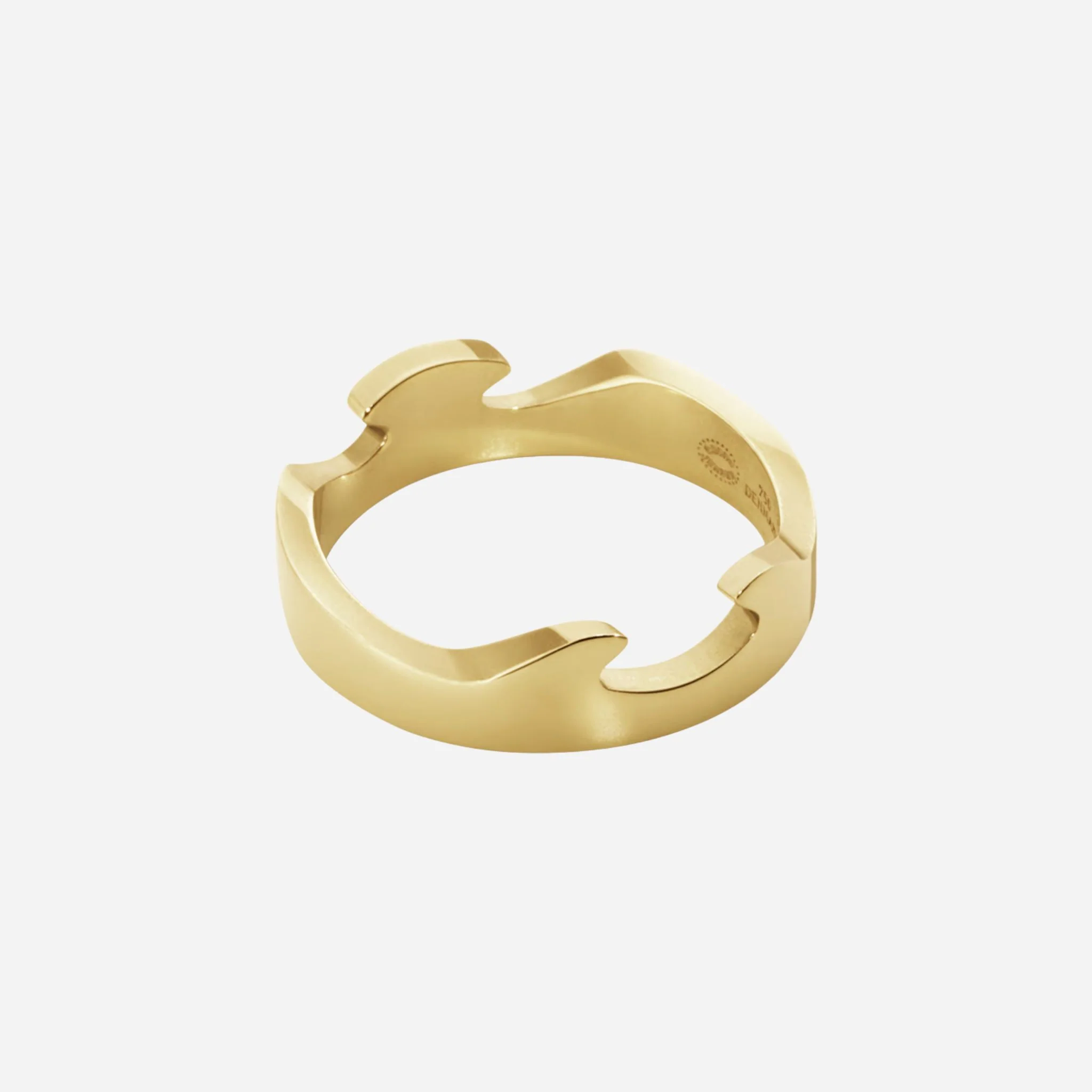 Georg Jensen Yellow Gold Fusion End Ring-53 NK - Image 3