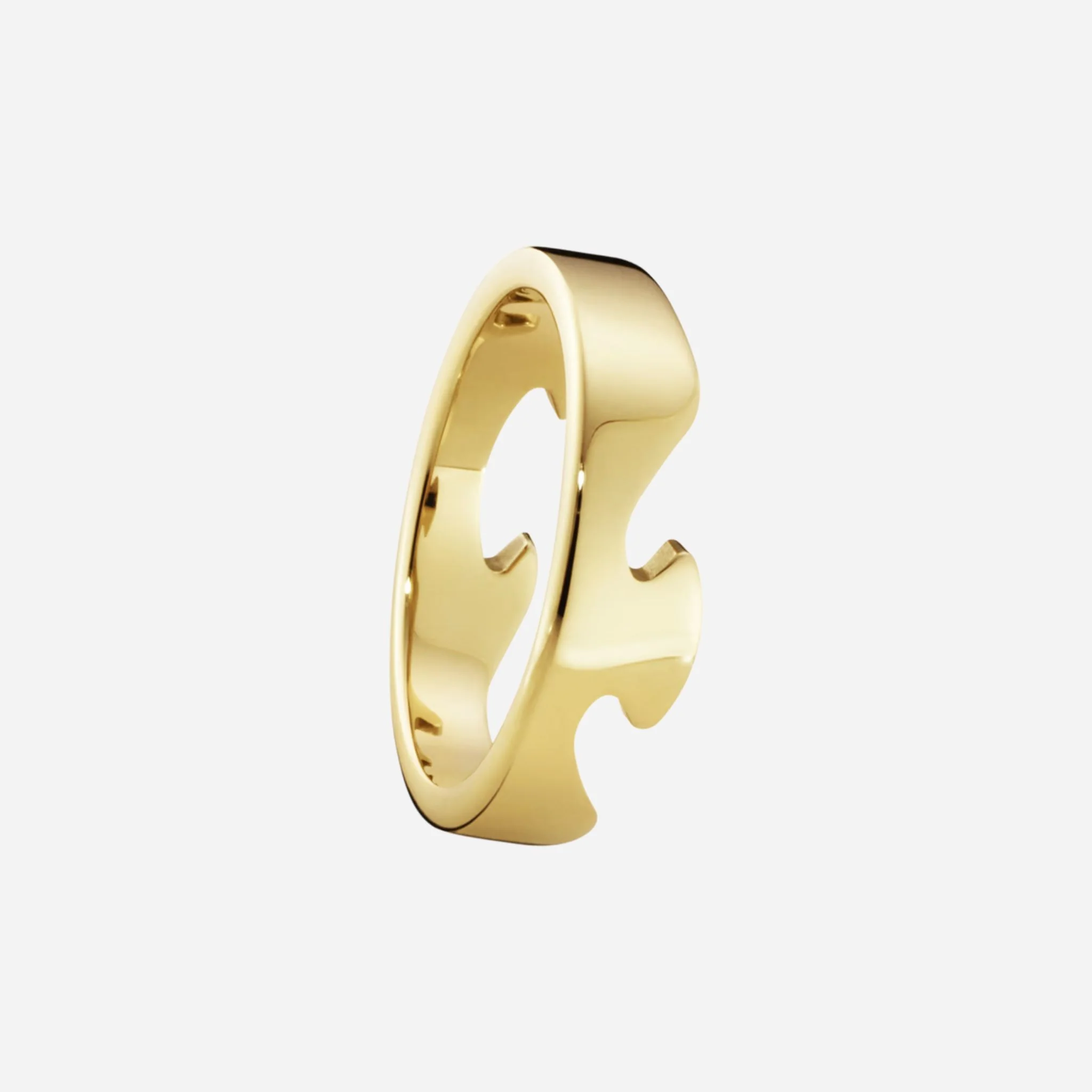 Georg Jensen Yellow Gold Fusion End Ring-64