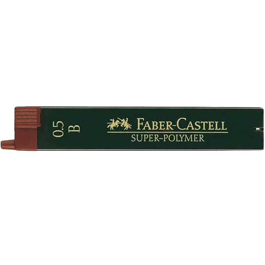 Graf von Faber-Castell 12 Pencil Leads, 0.5 mm, B