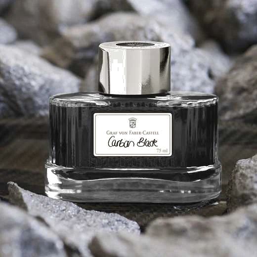 Graf von Faber-Castell Carbon Black 75ml Ink Bottle - Image 3