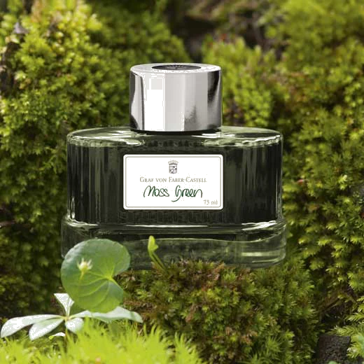 Graf von Faber-Castell Moss Green 75ml Ink Bottle - Image 3