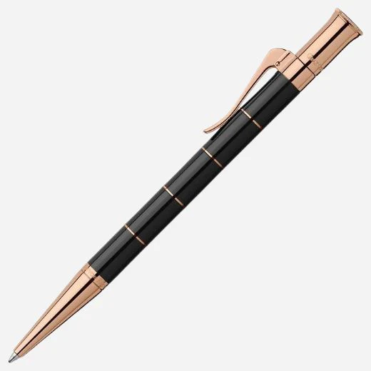 Graf von Faber-Castell Rose Gold and Black Anello Ballpoint Pen