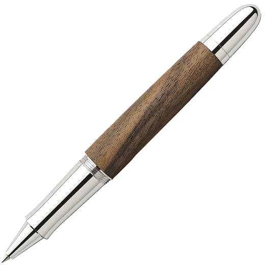 Graf von Faber-Castell Walnut Wood Magnum Series Rollerball Pen - Image 2