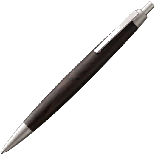 LAMY Black Grenadilla Wood 2000 Ballpoint Pen