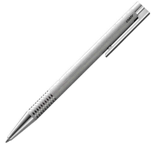 LAMY Brushed Stainless Steel Logo Ballpoint Pen