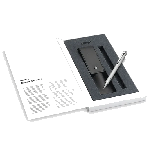 LAMY Econ Ballpoint Pen Set with Leather Case