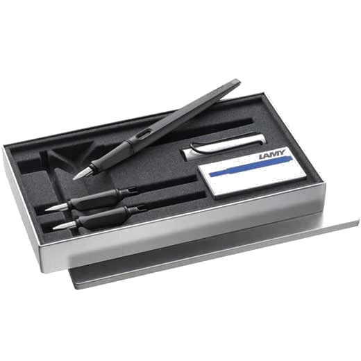 LAMY Joy AL Matte Black Calligraphy Fountain Pen Set