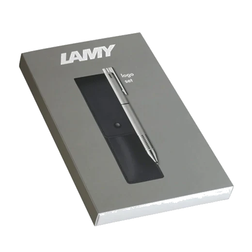 LAMY Logo Twin Pen Set Brushed Stainless Steel