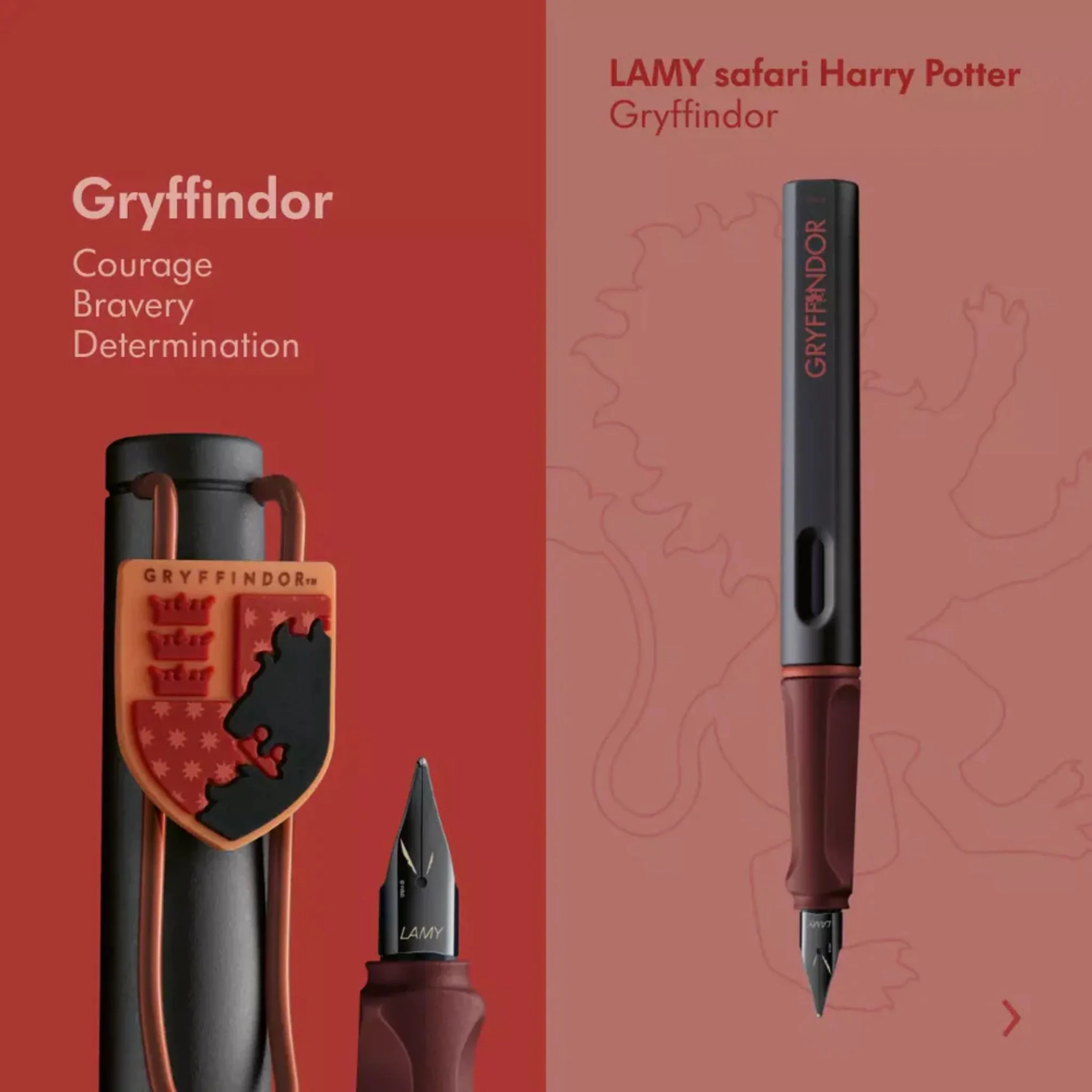 LAMY Safari Special Edition Harry Potter Red Gryffindor Fountain Pen M - Image 6