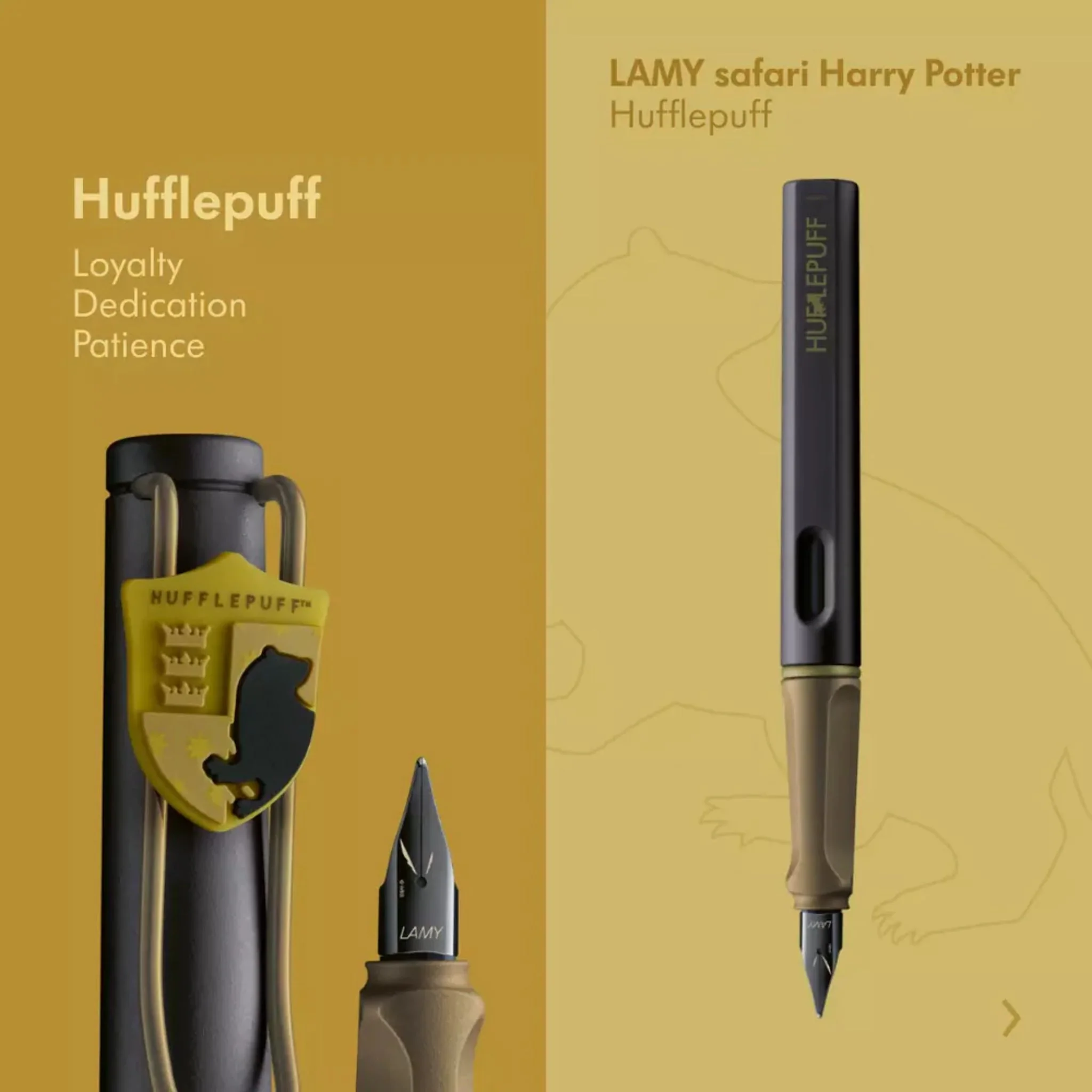 LAMY Safari Special Edition Harry Potter Yellow Hufflepuff Fountain Pen M - Image 6