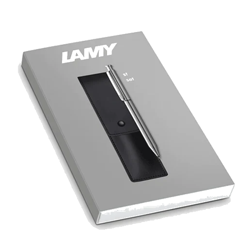 LAMY ST Twin Stainless Steel Pen Set with Case
