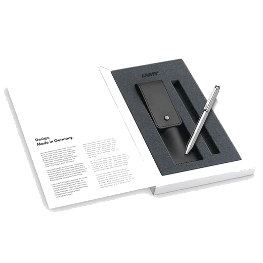 LAMY ST Twin Stainless Steel Pen Set with Case - Image 2