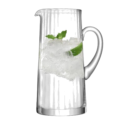 LSA International Aurelia Clear Glass Fluted Jug 1.9 L