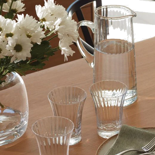 LSA International Aurelia Clear Glass Fluted Jug 1.9 L - Image 3