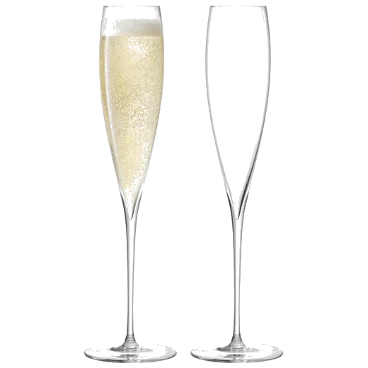 LSA International Savoy Champagne Flutes Set of 2, 200ml
