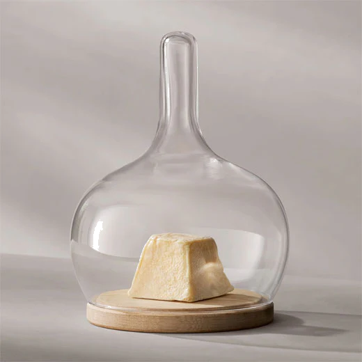 LSA International Signature Cloche Small Dome with Oak Base - Image 3