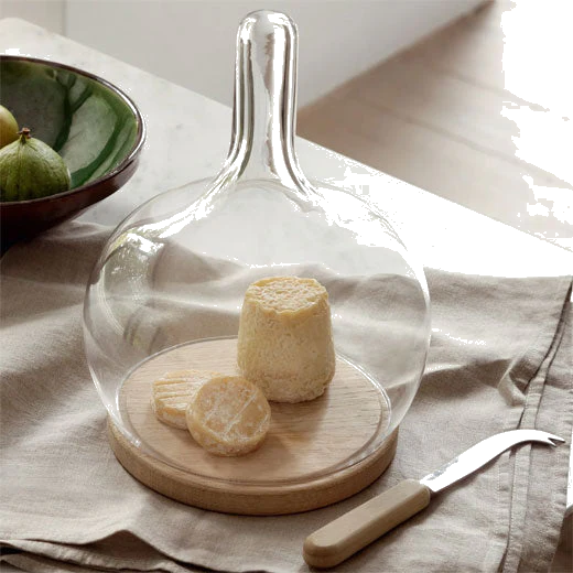LSA International Signature Cloche Small Dome with Oak Base - Image 4