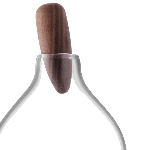 LSA International Signature Float Decanter with Walnut Stopper - Image 3