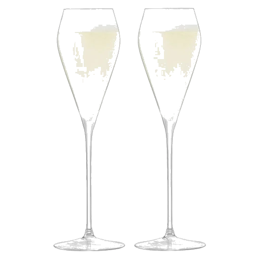 LSA International Signature Wine 2 x Prosecco Glasses