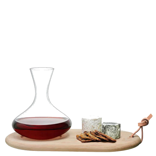 LSA International Signature Wine Carafe & Oak Cheese Board - Image 2