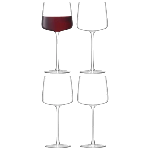 LSA International Standard Metropolitan 4 x Red Wine Glasses - Image 2