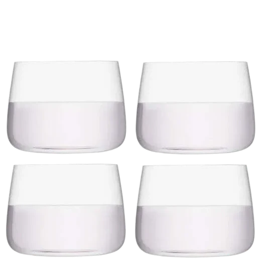 LSA International Standard Metropolitan 4 x Stemless Glasses
