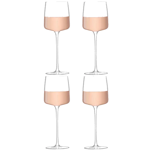 LSA International Standard Metropolitan 4 x White/Rosé Wine Glasses