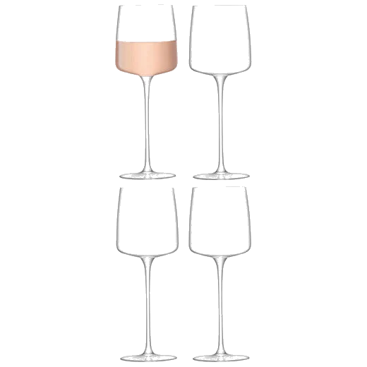 LSA International Standard Metropolitan 4 x White/Rosé Wine Glasses - Image 2