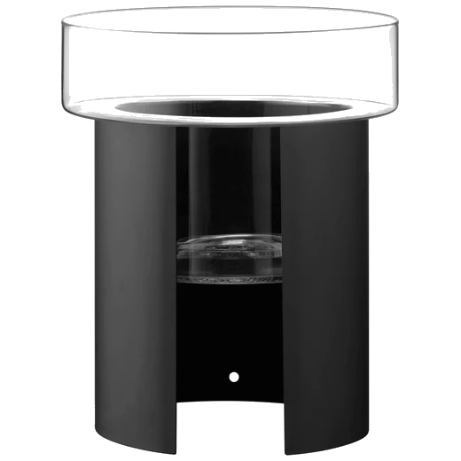 LSA International Terrazza Planter 45cm in Jet Black