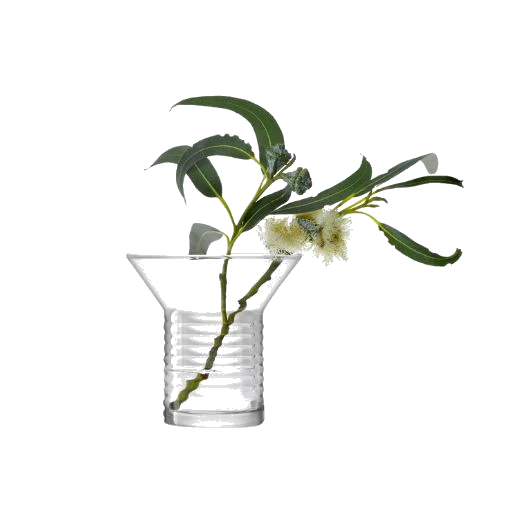 LSA International Union Ribbed Cylinder Glass Vase 13.5 cm - Image 3