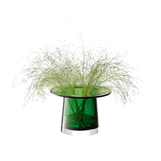 LSA International Victoria Lantern Fern Green Glass Vase 13.5 cm - Image 2