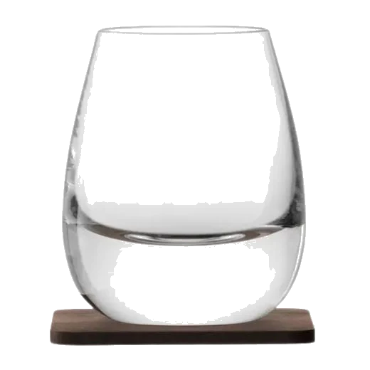LSA International Whisky Islay Tumbler 250ml & Walnut Coaster Set of 2 - Image 3