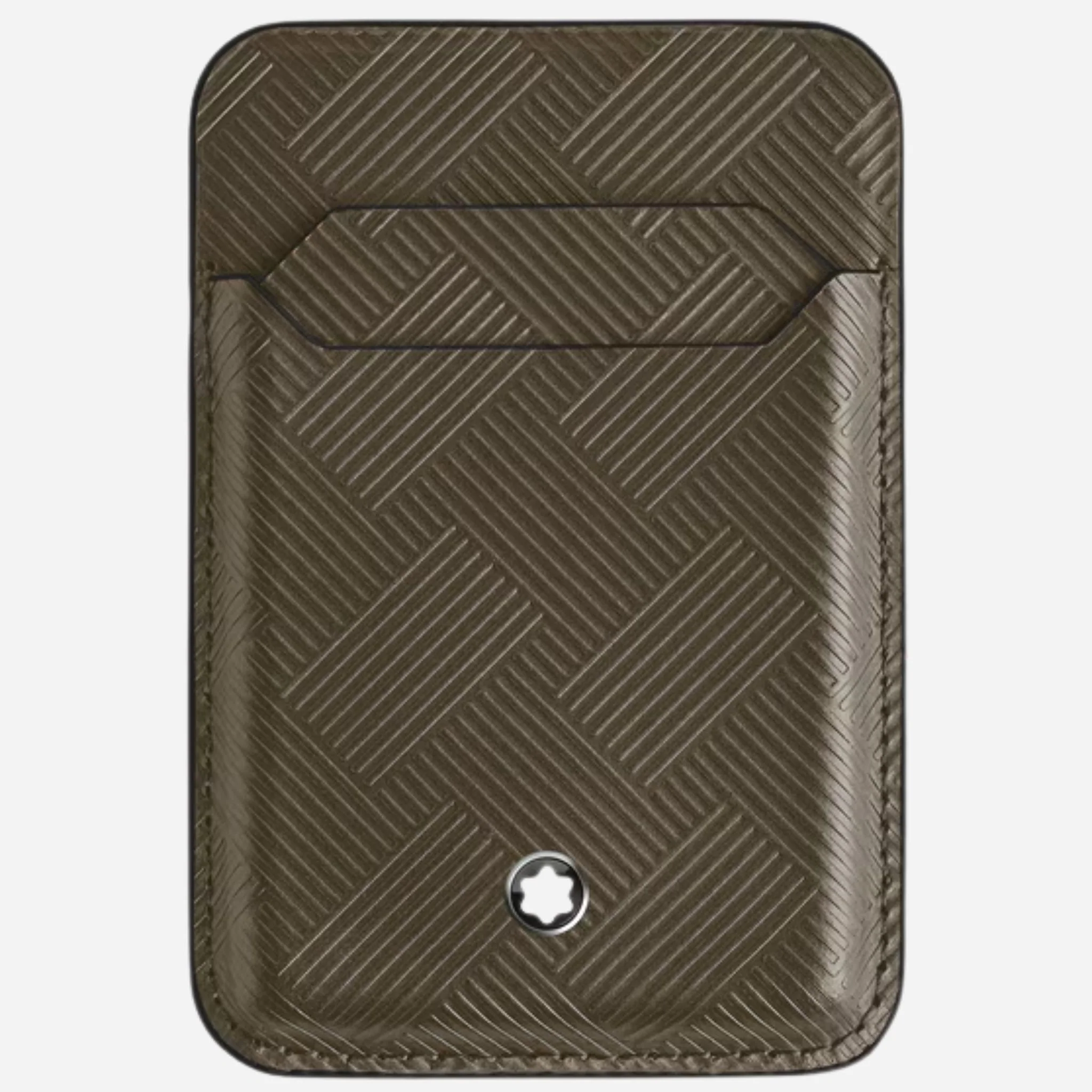 Montblanc 2CC Khaki Extreme 3.0 Leather Card Holder for iPhone with MagSafe