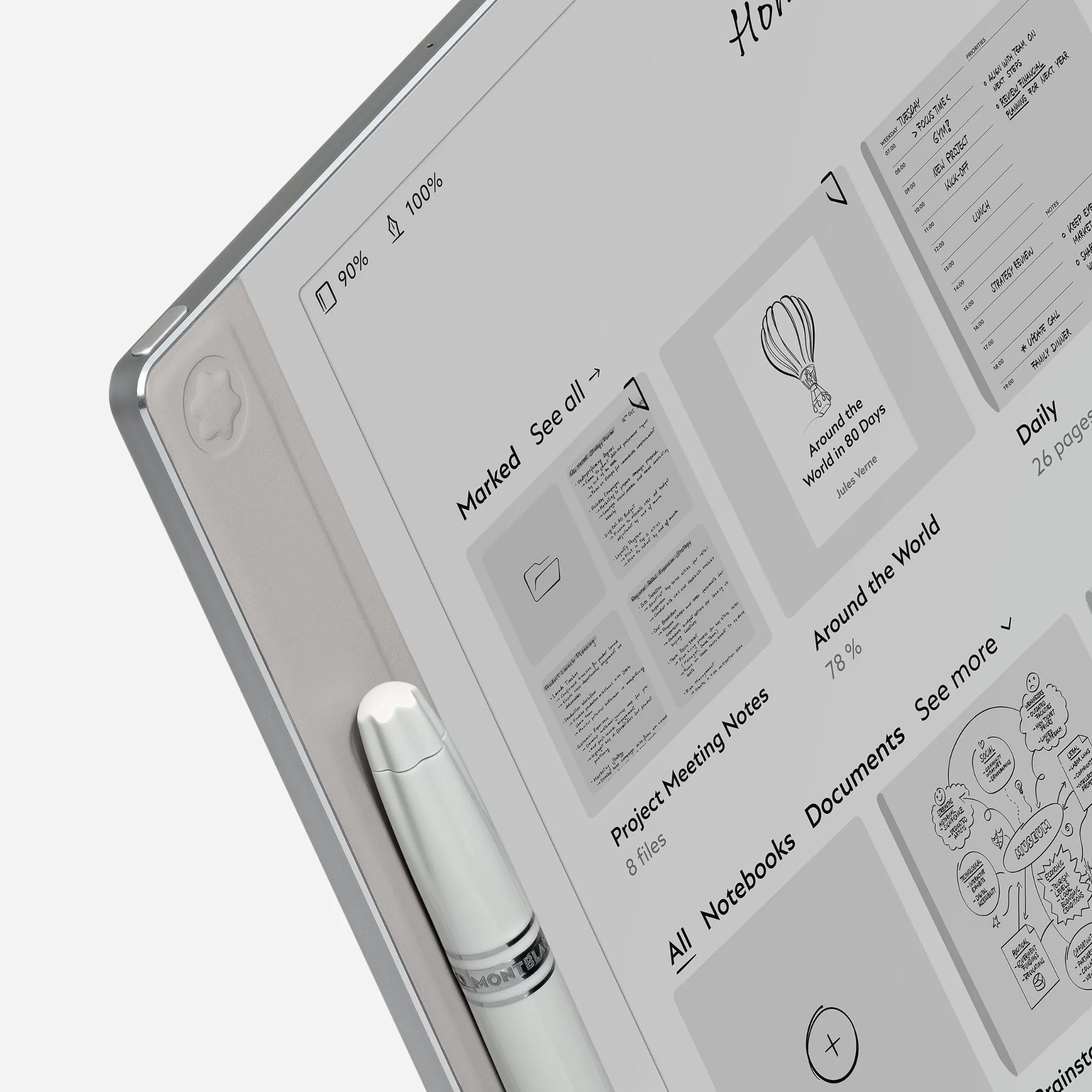 Montblanc 64 GB Digital Paper Tablet in Cool Grey with Digital Pen - Image 3