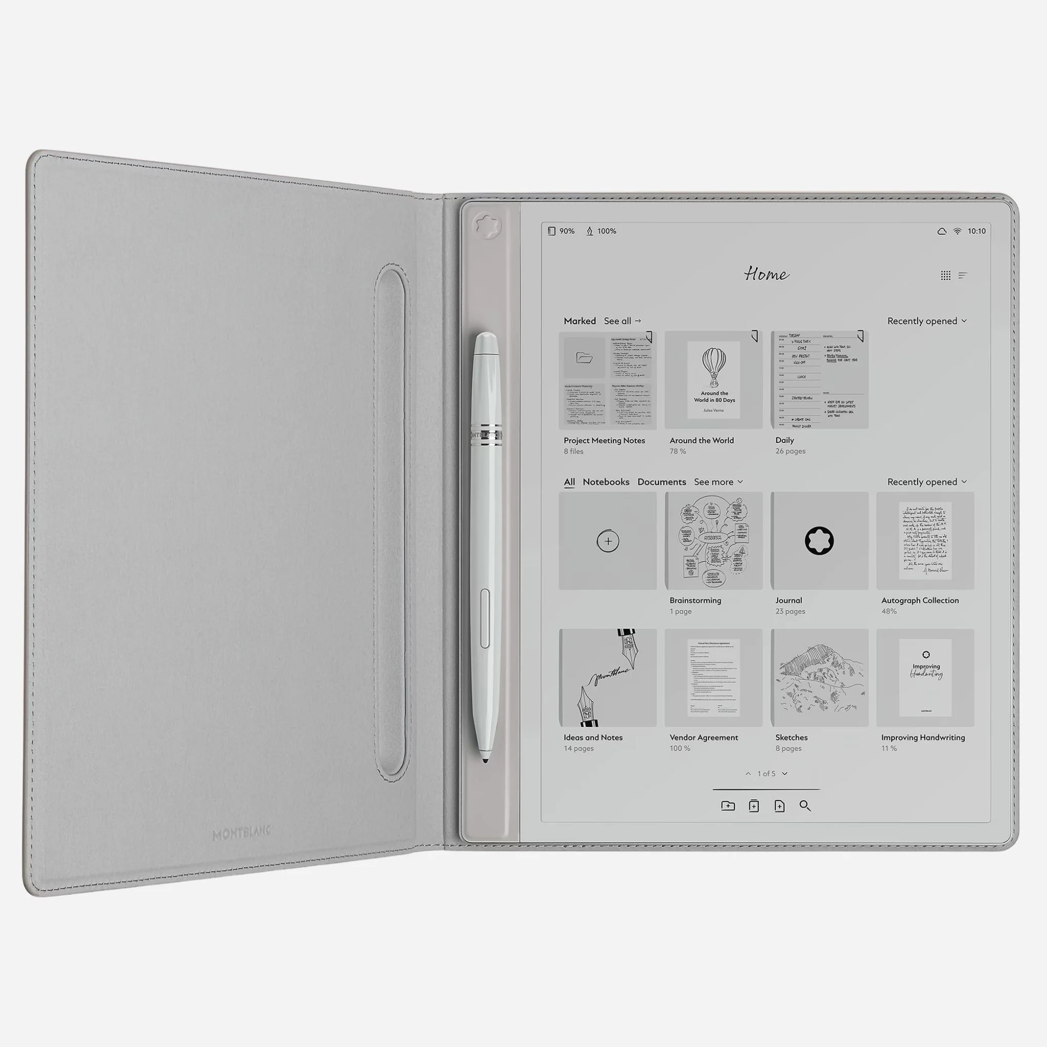 Montblanc 64 GB Digital Paper Tablet in Cool Grey with Digital Pen - Image 5
