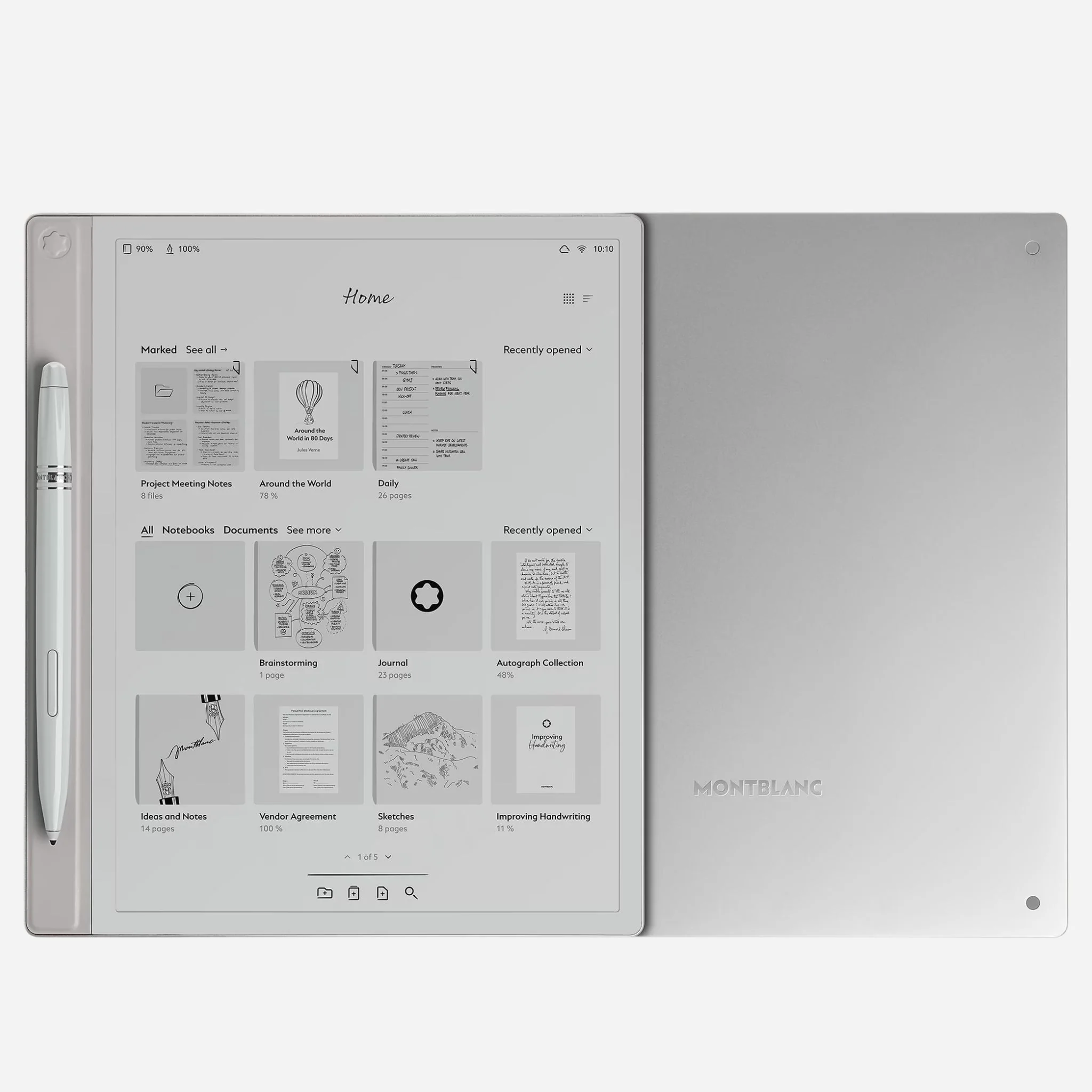 Montblanc 64 GB Digital Paper Tablet in Cool Grey with Digital Pen - Image 6