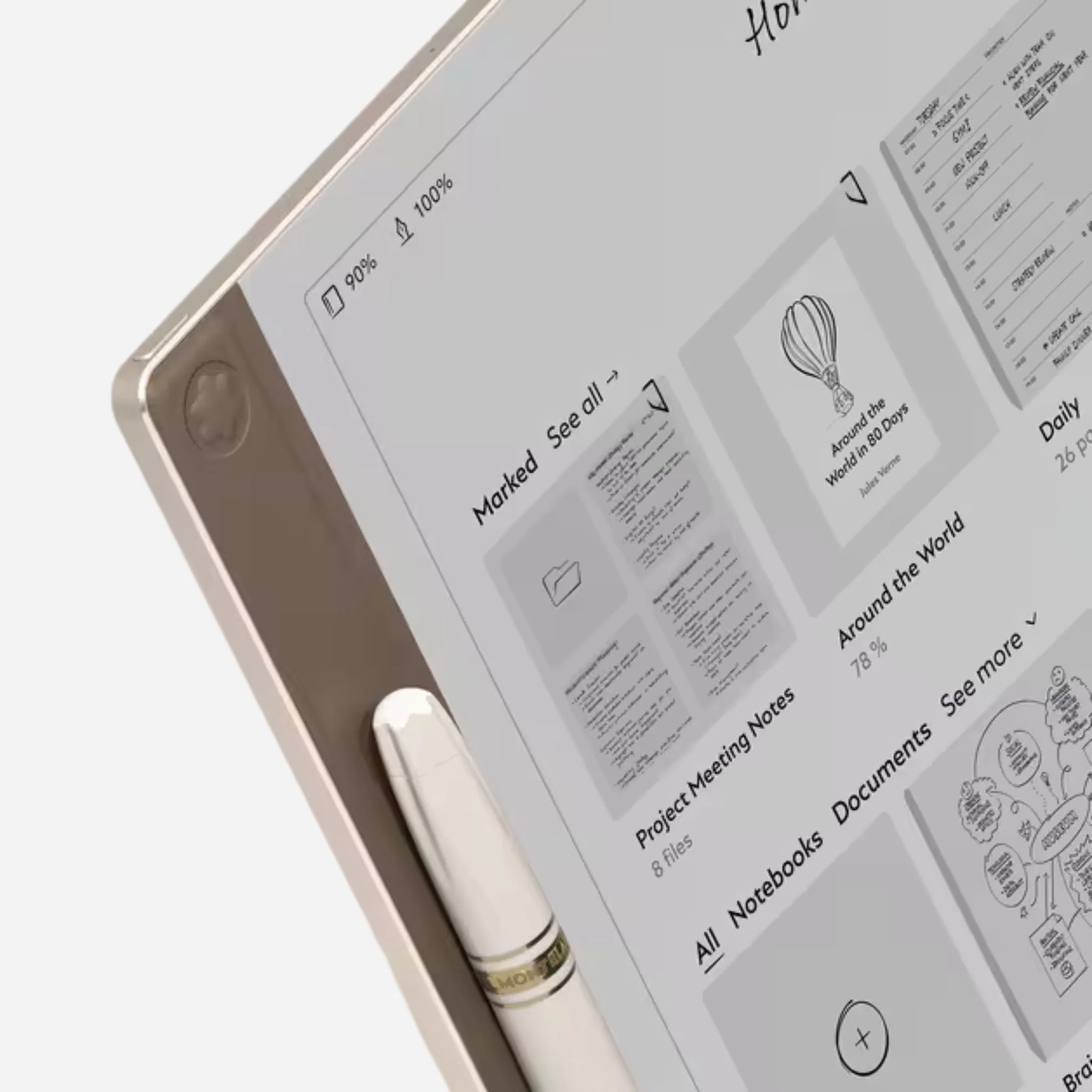 Montblanc 64 GB Digital Paper Tablet in Elixir Gold with Digital Pen - Image 4